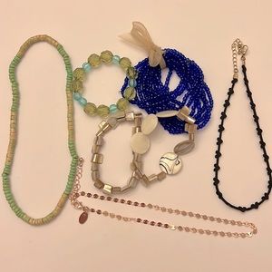 Girl’s costume jewelry bundle! 4 bracelets and three necklaces as shown.